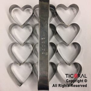 CORTANTE C 1272  PLACA CORTANTE CORAZON X12 N.5  x 1